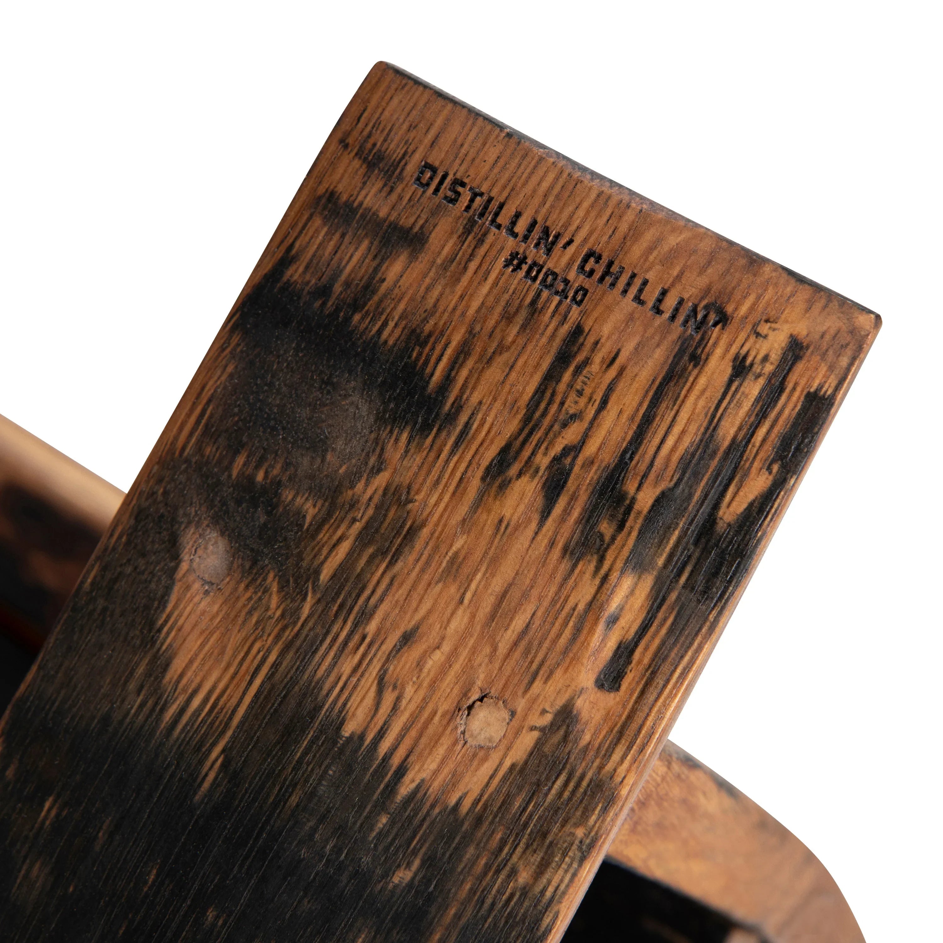 American made Distillin' Chillin' Adirondack Chair made from Whiskey barrels - Your Western Decor
