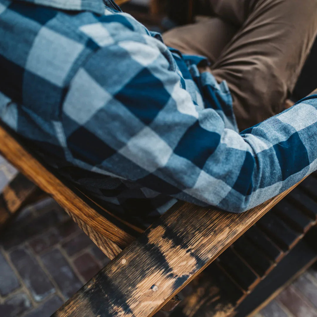 American made Distillin' Chillin' Adirondack Chair made from Whiskey barrels - Your Western Decor