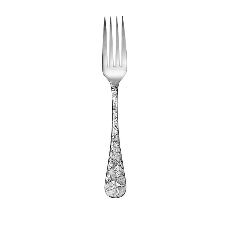 American made Exquisite American Wildlife Engraved Dinner Fork - Your Western Decor