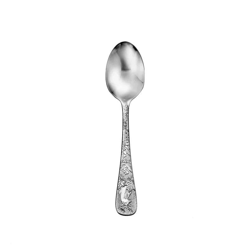 American made Exquisite American Wildlife Engraved Soup Spoon - Your Western Decor