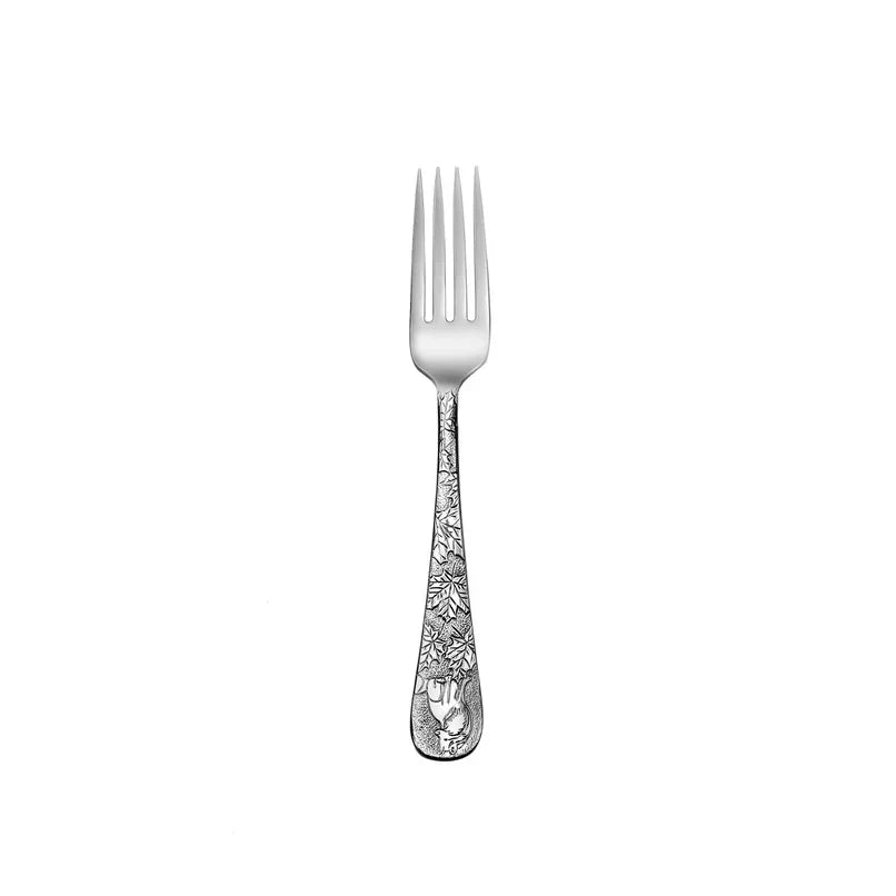 American made Exquisite American Wildlife Engraved Salad Fork - Your Western Decor