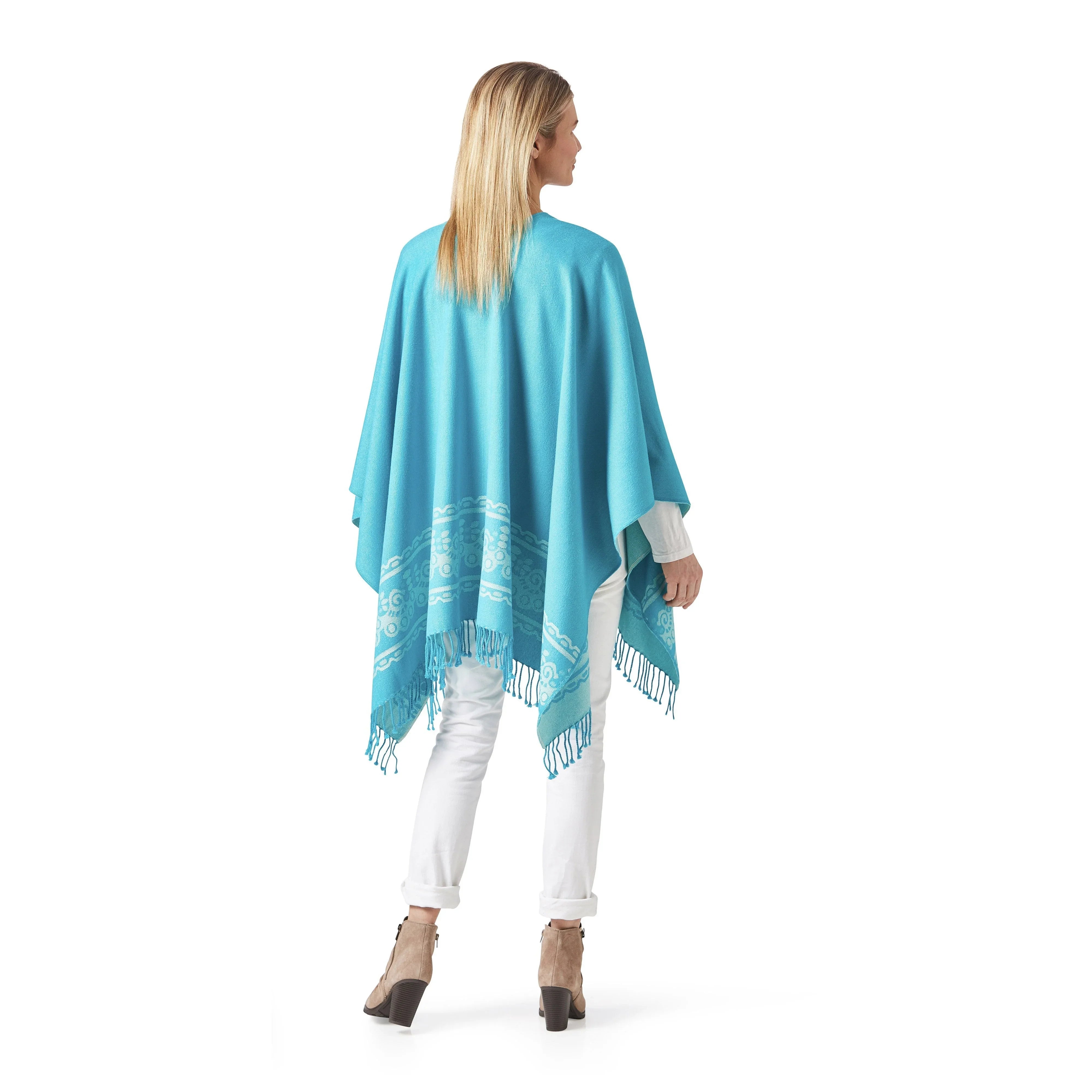 Women's Aqua Shawl - Ecuadane