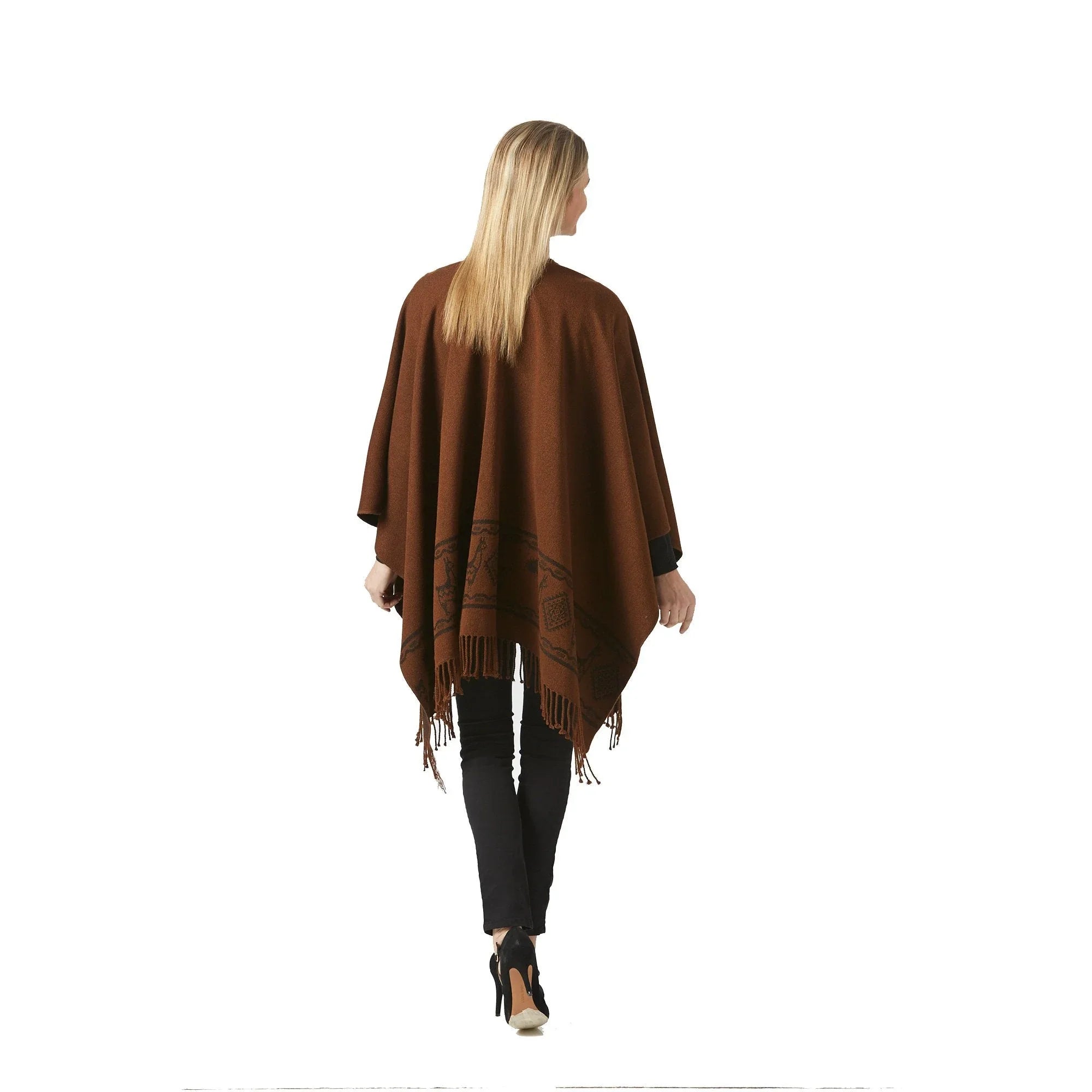 Women's Brown Shawl - Ecuadane