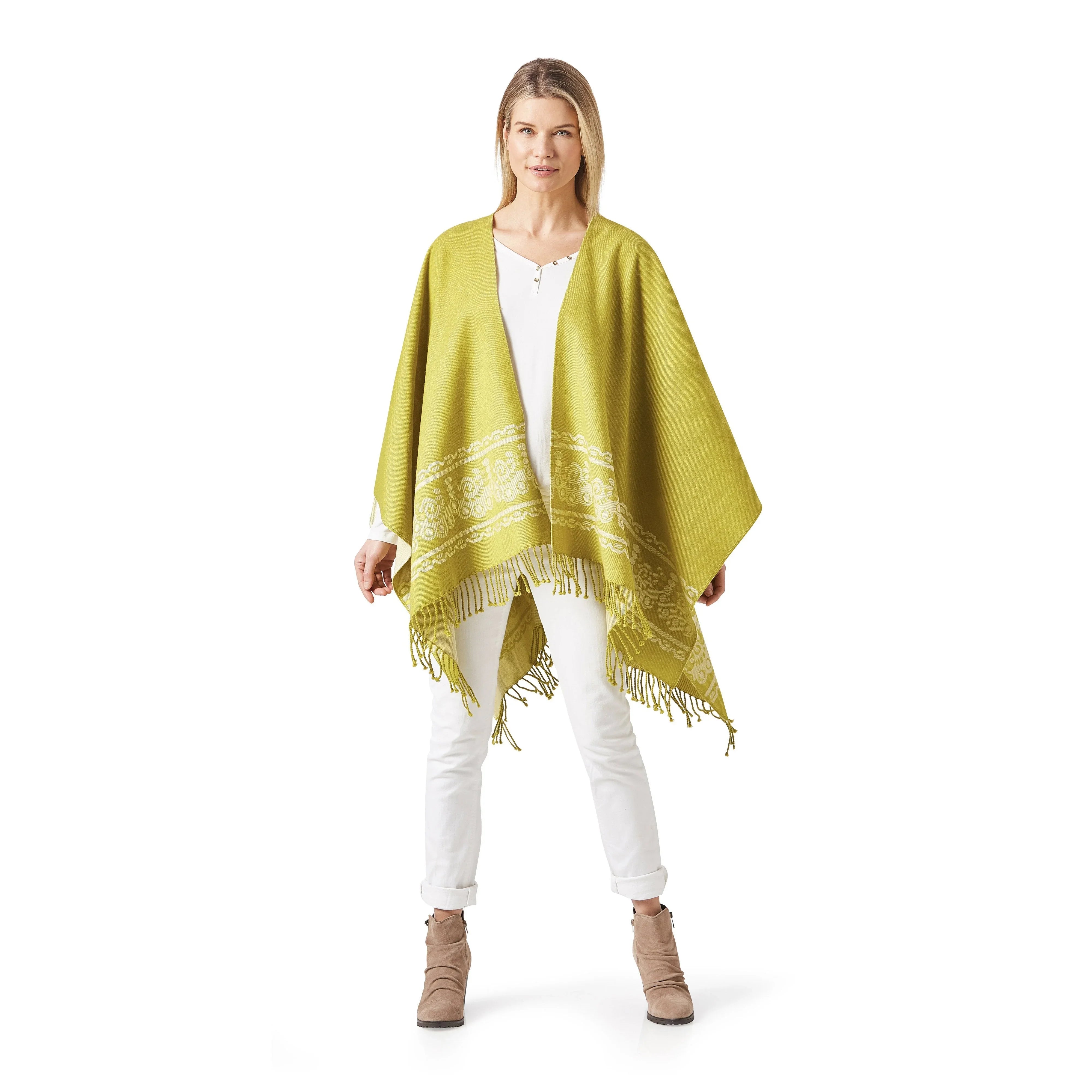 Women's Lime Shawl - Ecuadane