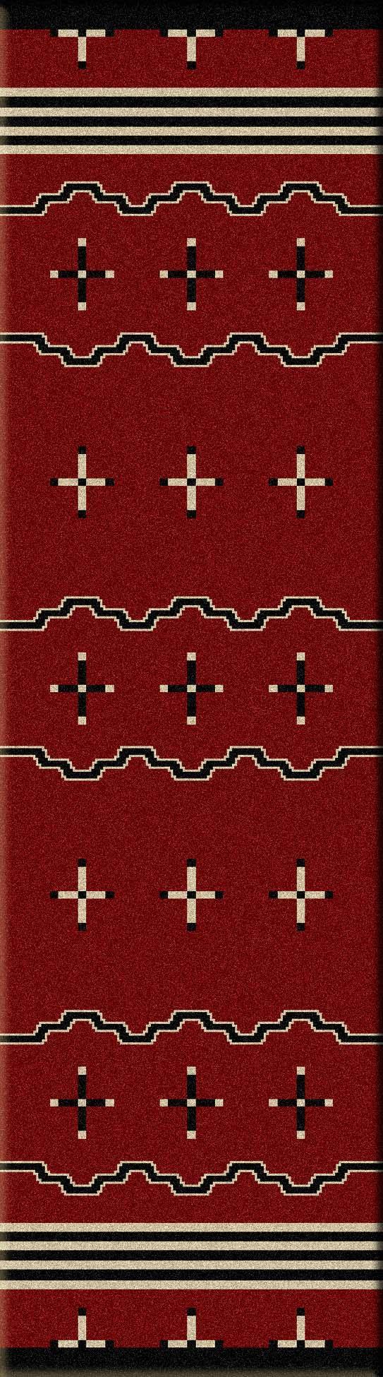 Big Chief Red Floor Runner - Your Western Decor, LLC