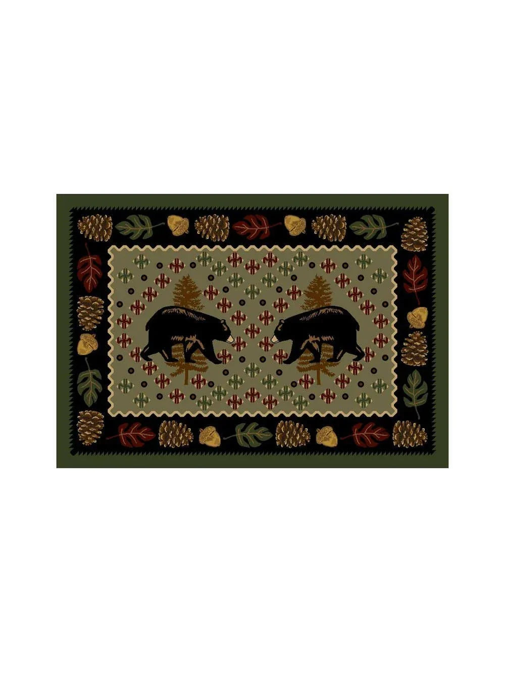 Patchwork Bear Rugs - 3 Colors - Your Western Decor, LLC