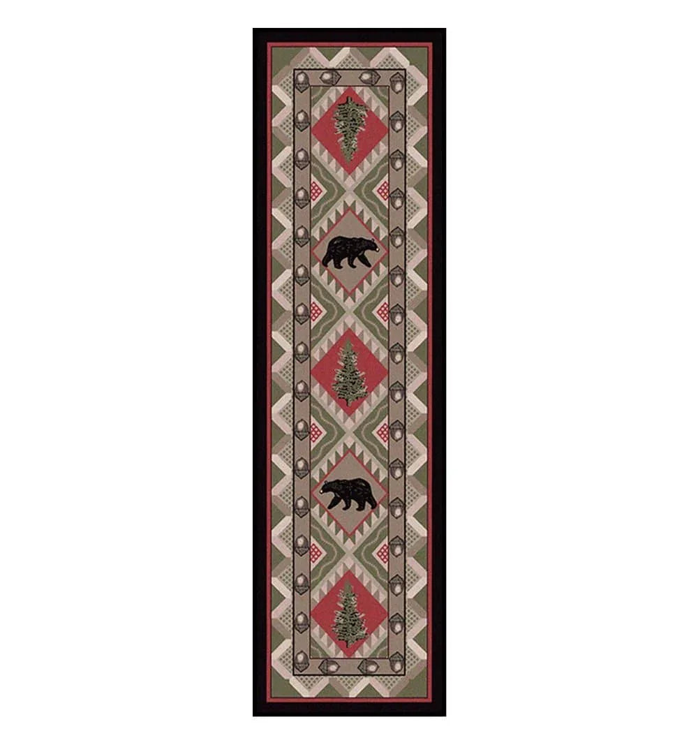 Quilted Forest Cabin Floor Runner - Made in the USA - Your Western Decor, LLC