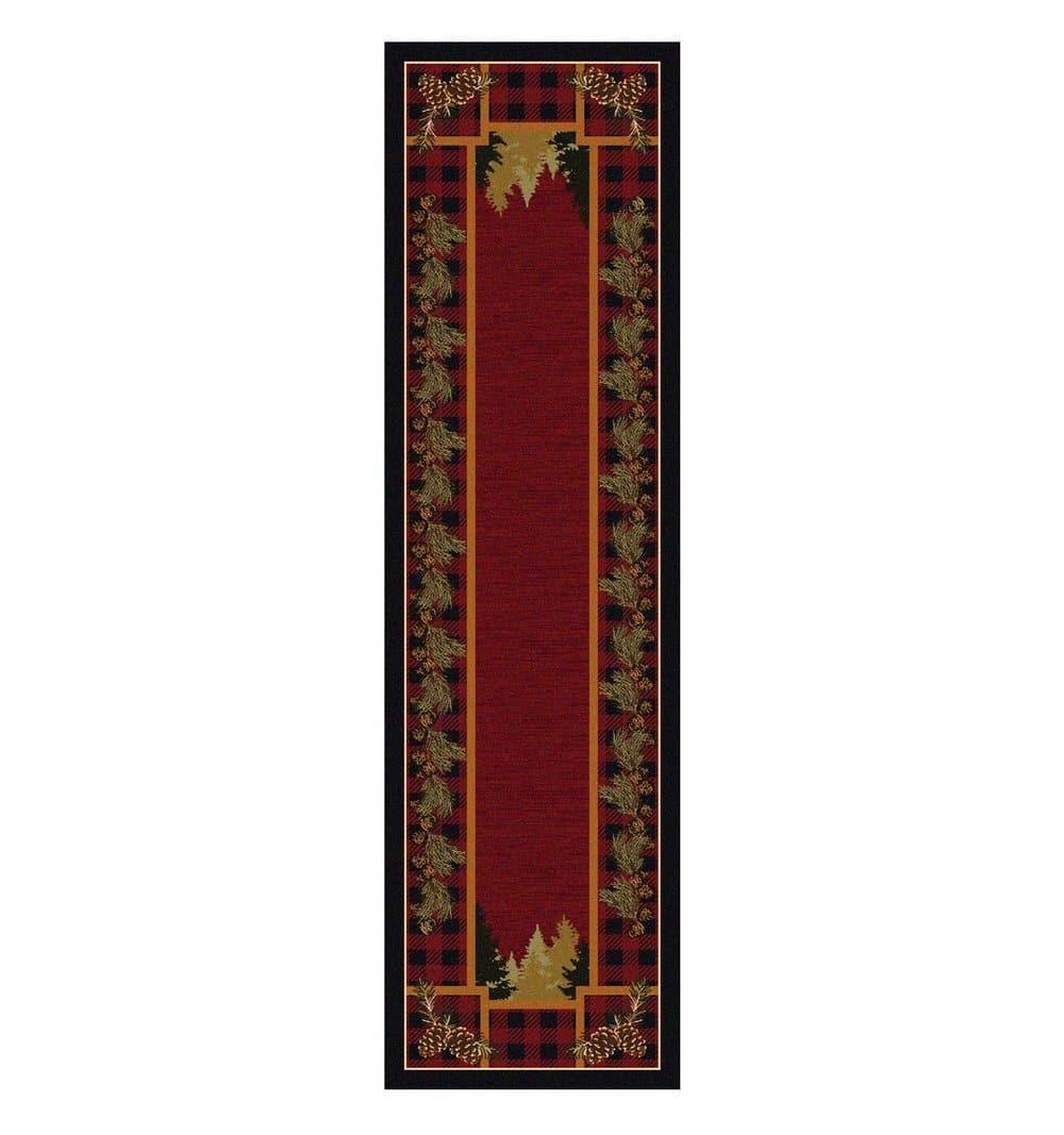 Plaid Woodsman Floor Runner - Made in the USA - Your Western Decor