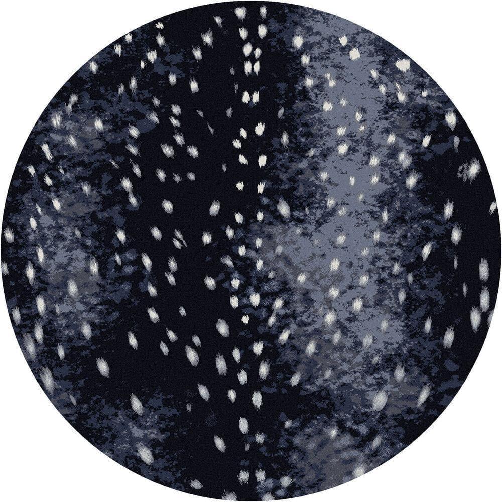 Spotted Night Hide 8' Round Area Rug - Made in the USA - Your Western Decor
