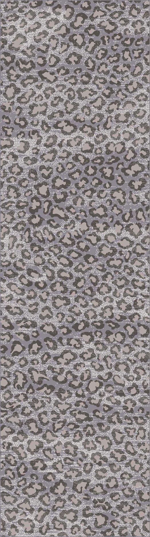 Snow Leopard Floor Runner - Natural - Made in the USA - Your Western Decor, LLC