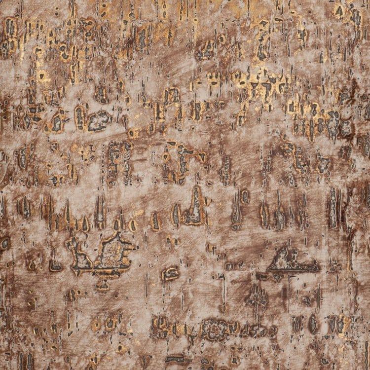 Allure brown and gold embossed leather - Your Western Decor