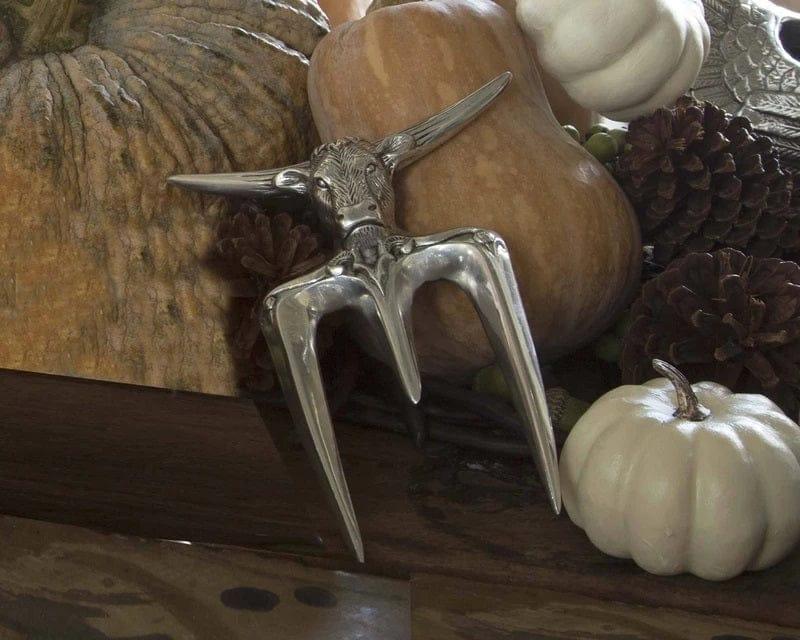 Aluminum Longhorn Carving Fork - Your Western Decor