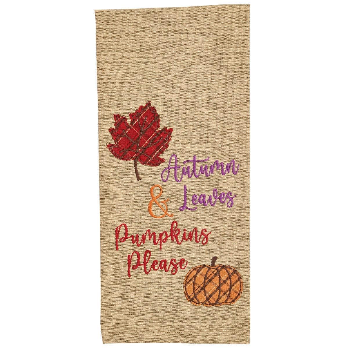 Autumn Leaves Dishtowel • Your Western Decor