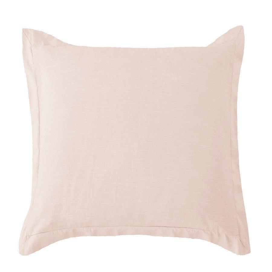 Blush Washed Linen Tailored Luna Euro Sham - Your Western Decor