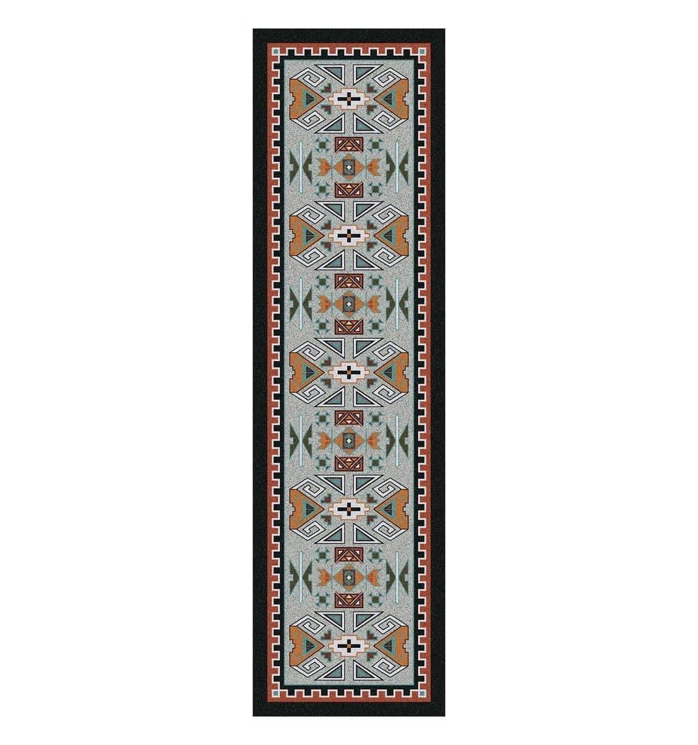 Four Rams Rust Boarder Floor Runner made in the USA - Your Western Decor