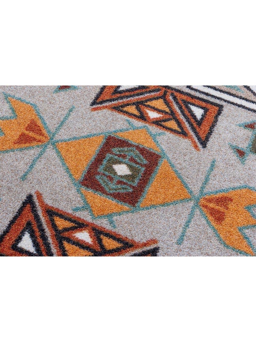 Four Rams Rust Boarder carpet detail - American made rugs - Your Western Decor