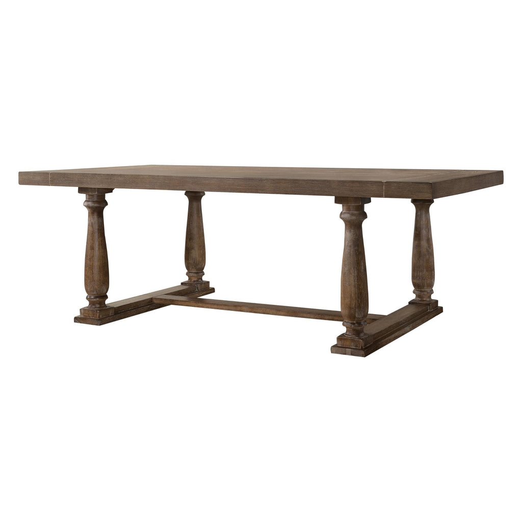 Rustic farmhouse dining table - Rectangle, wood - Your Western Decor, LLC