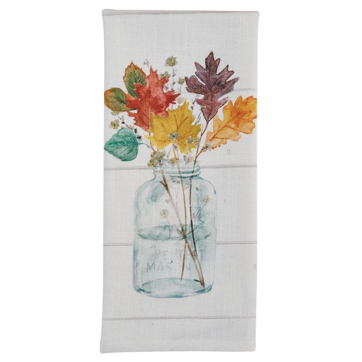 Harvest Home Fall Leaves Dishtowel • Your Western Decor