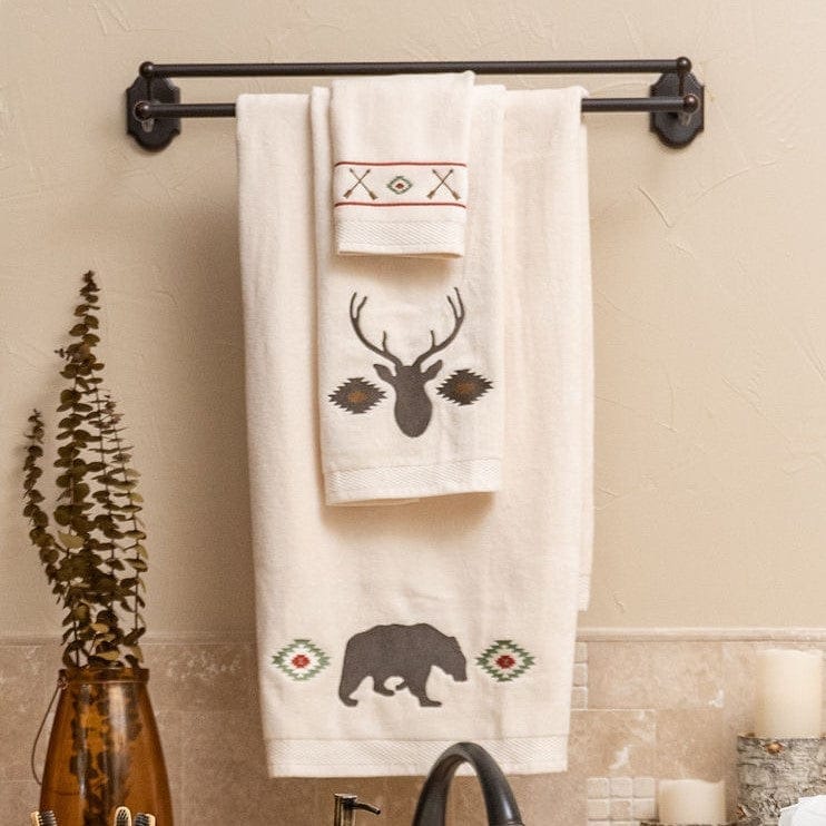 Aztec Bear Bathroom Towel Set  - Your Western Decor