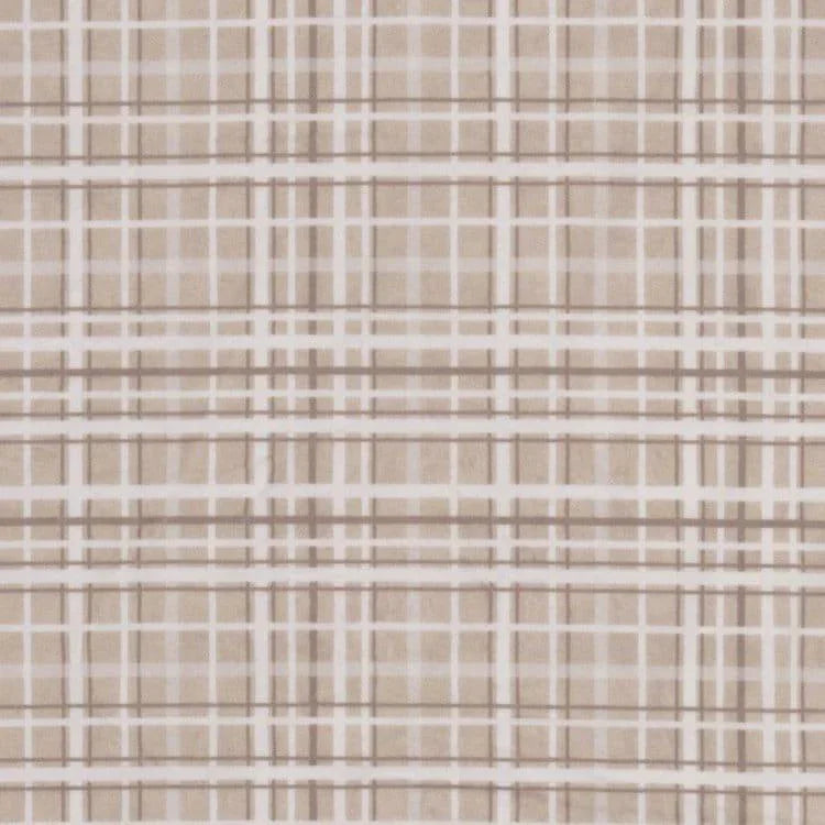 Tand and off-white Kristoff Cuddle Fur fabric - Your Western Decor