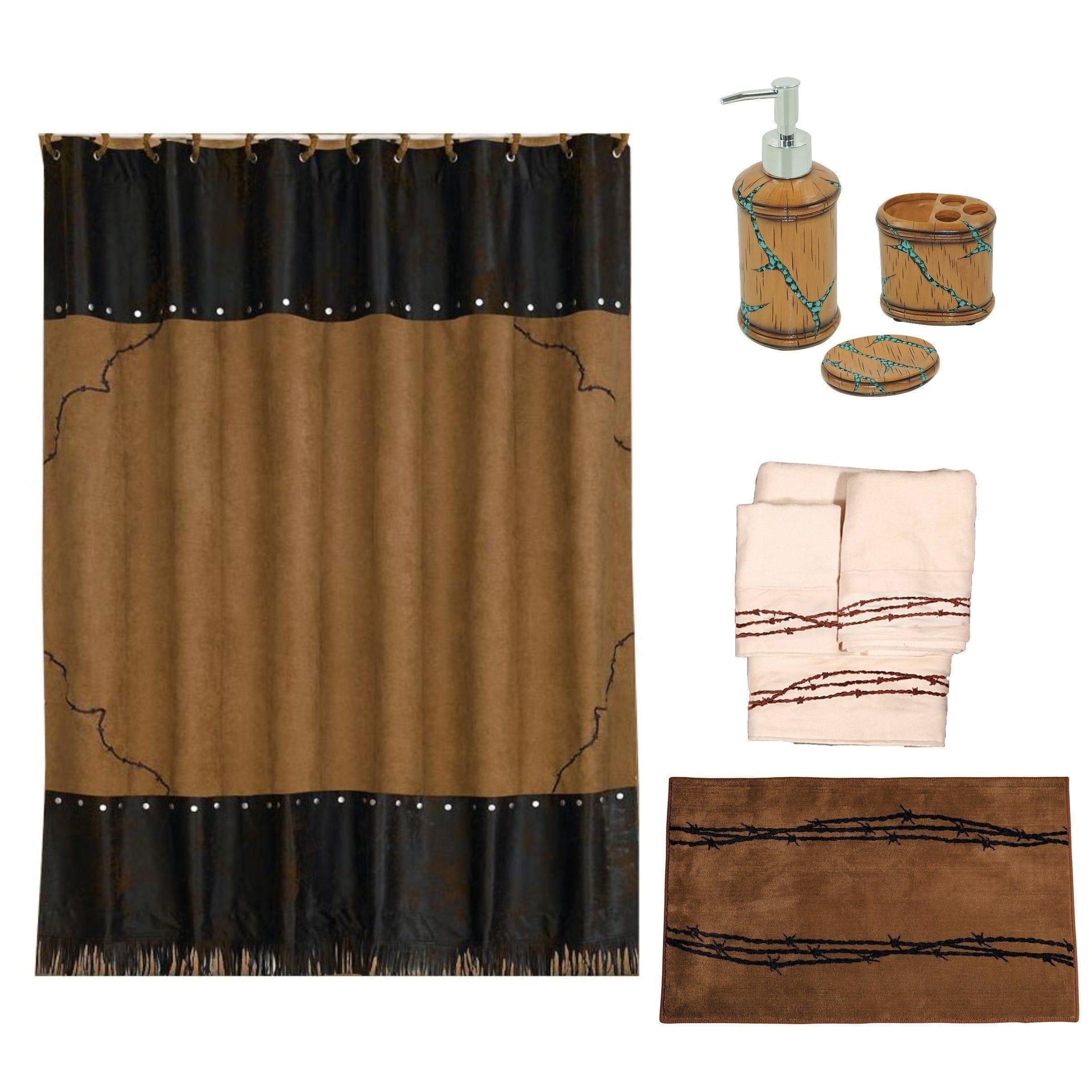 Barbed Wire 8-pc Western Bath Collection - Your Western Decor