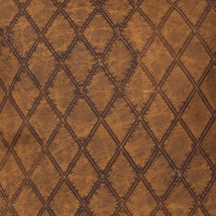 Latigo Embossed Upholstery Leather in brown - Your Western Decor