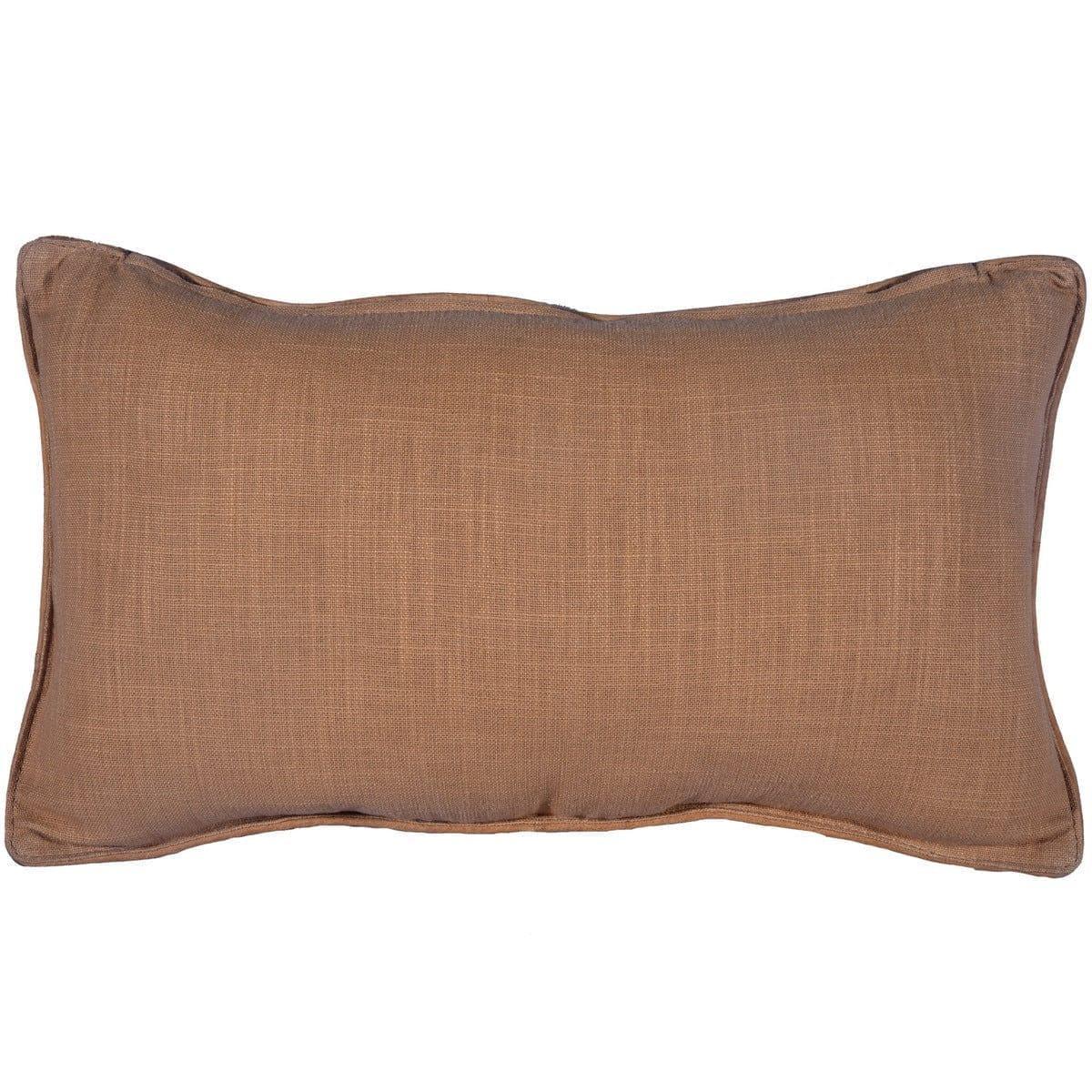 Basket Weave Genuine Leather Pillow Reverse Side - Your Western Decor