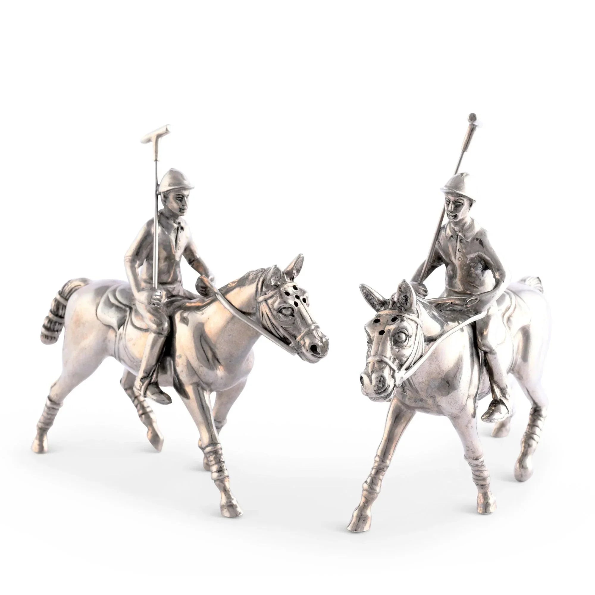 Polo Player Pewter Salt & Pepper Set | Your Western Decor