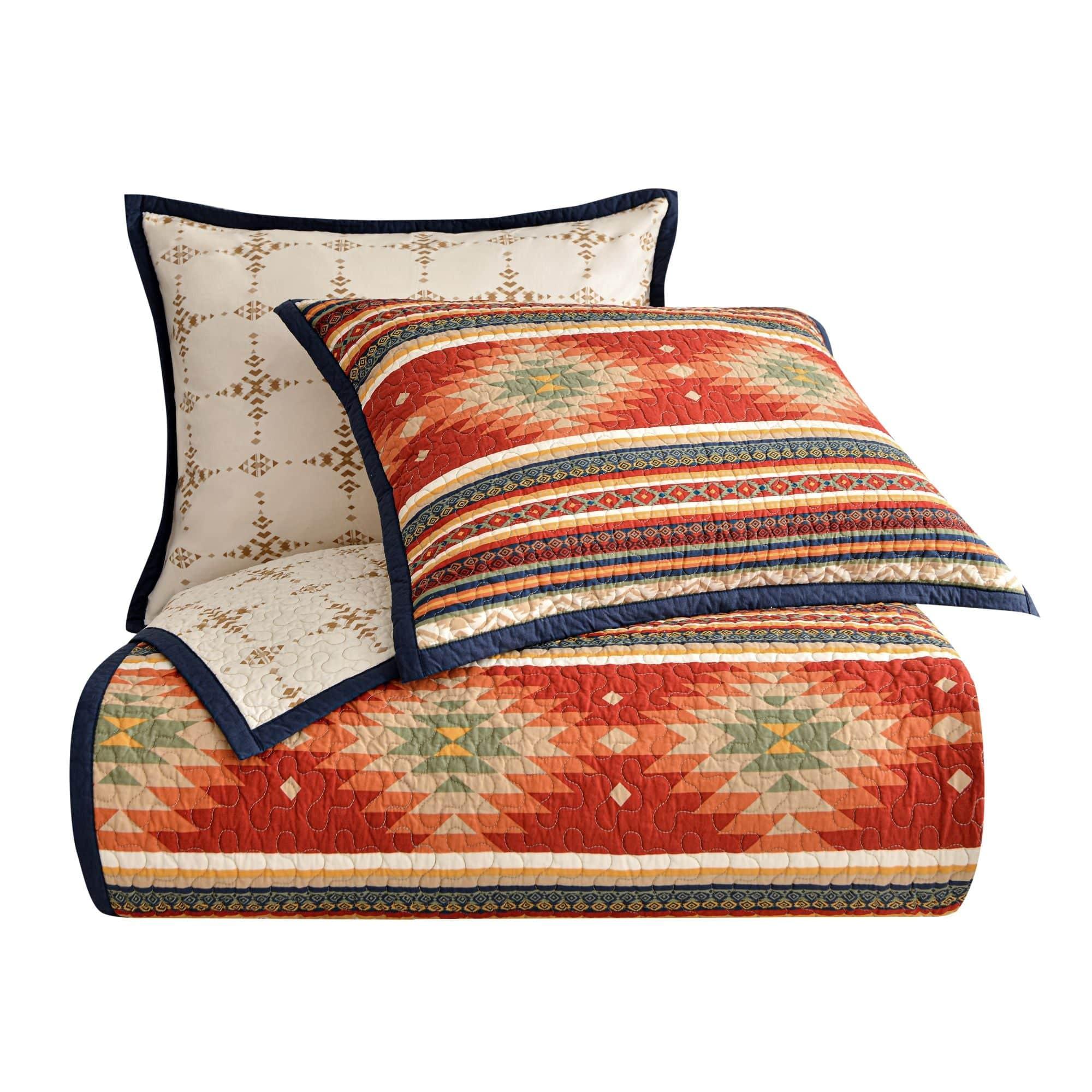 Del Sol Reversible Quilt and 2 Pillows from HiEnd Accents