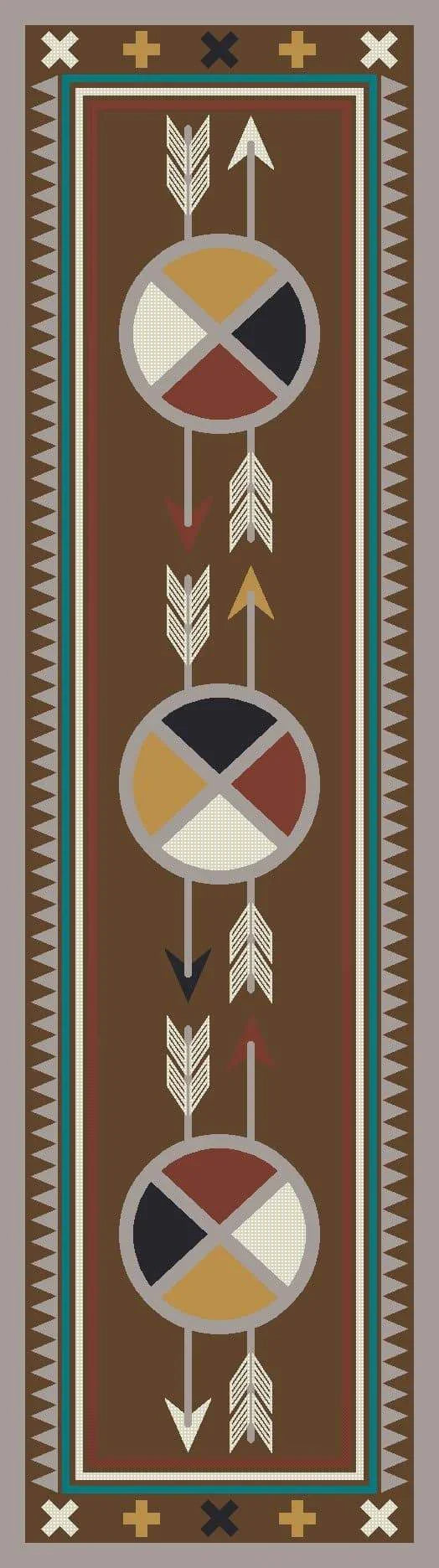 Muroc Native American Runner Rug - Made in the USA - Your Western Decor, LLC