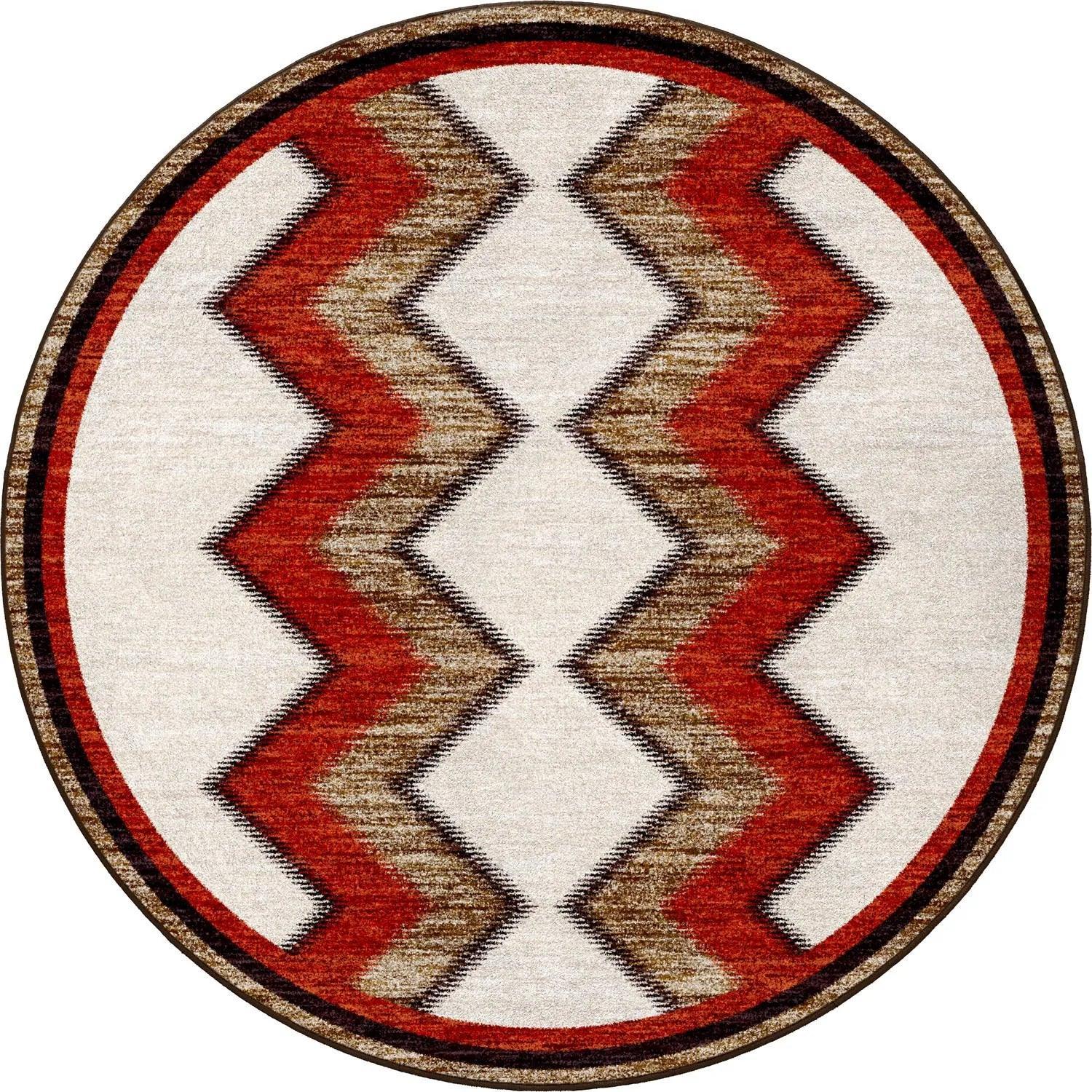 Southwest Rancho Sierra Round Rug | Your Western Decor