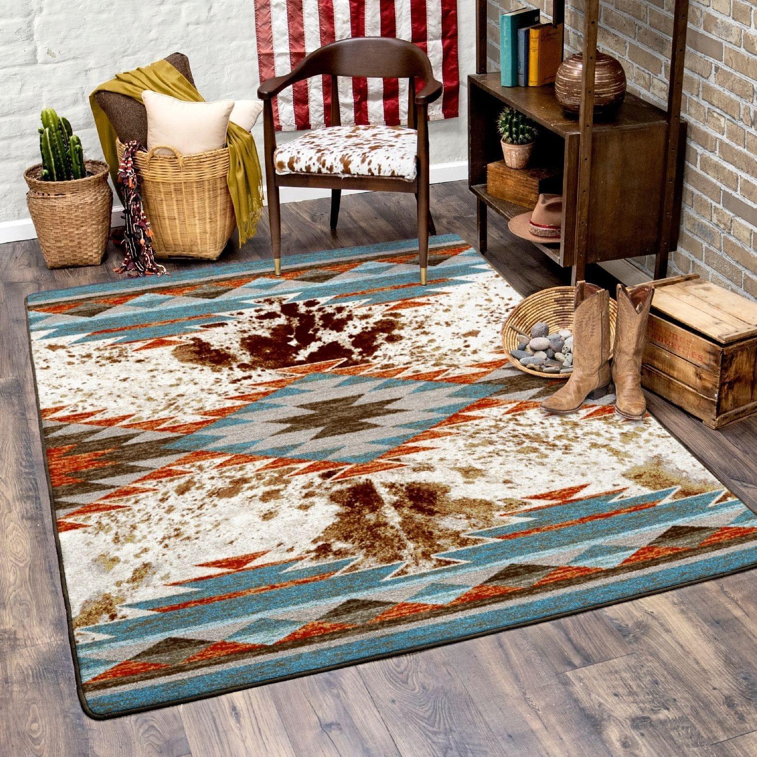 Southwestern Rancher Area Rugs - Made in the USA - Your Western Decor