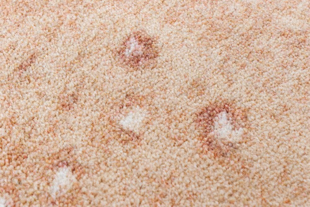 Blush toned axis hide print rug detail - American made - Your Western Decor