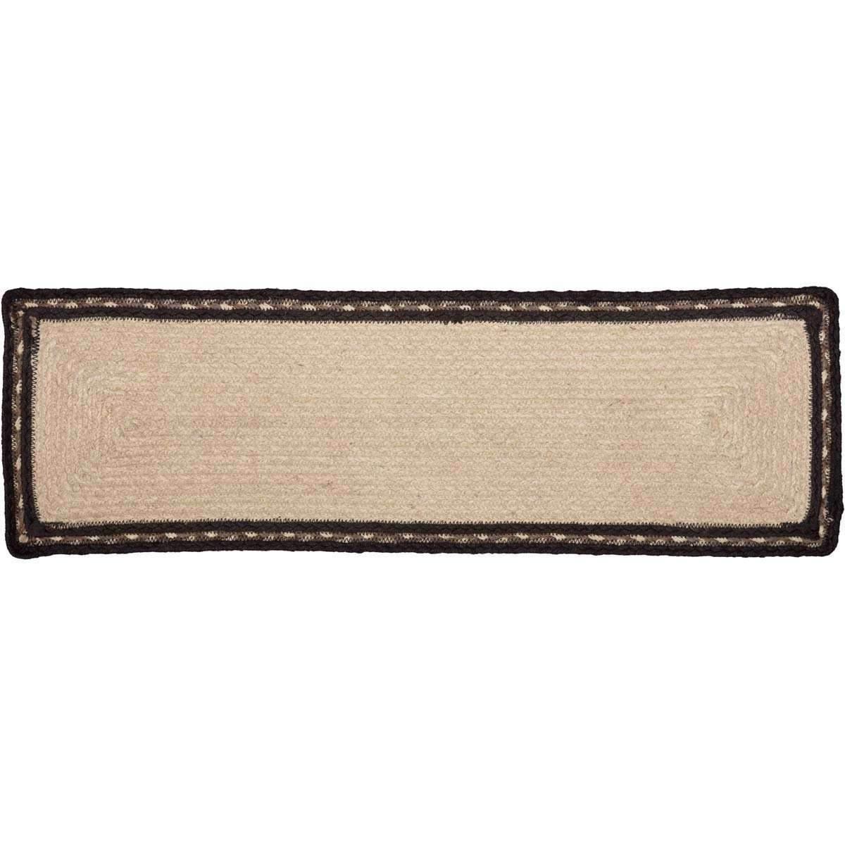Sawyer Mill Charcoal Pig Jute Stair Tread Rect Latex 8.5x27 - Your Western Decor, LLC