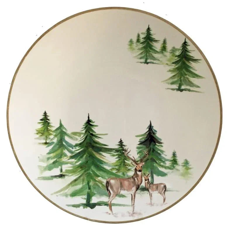 Wild Evergreen Round Serving Tray | Your Western Decor