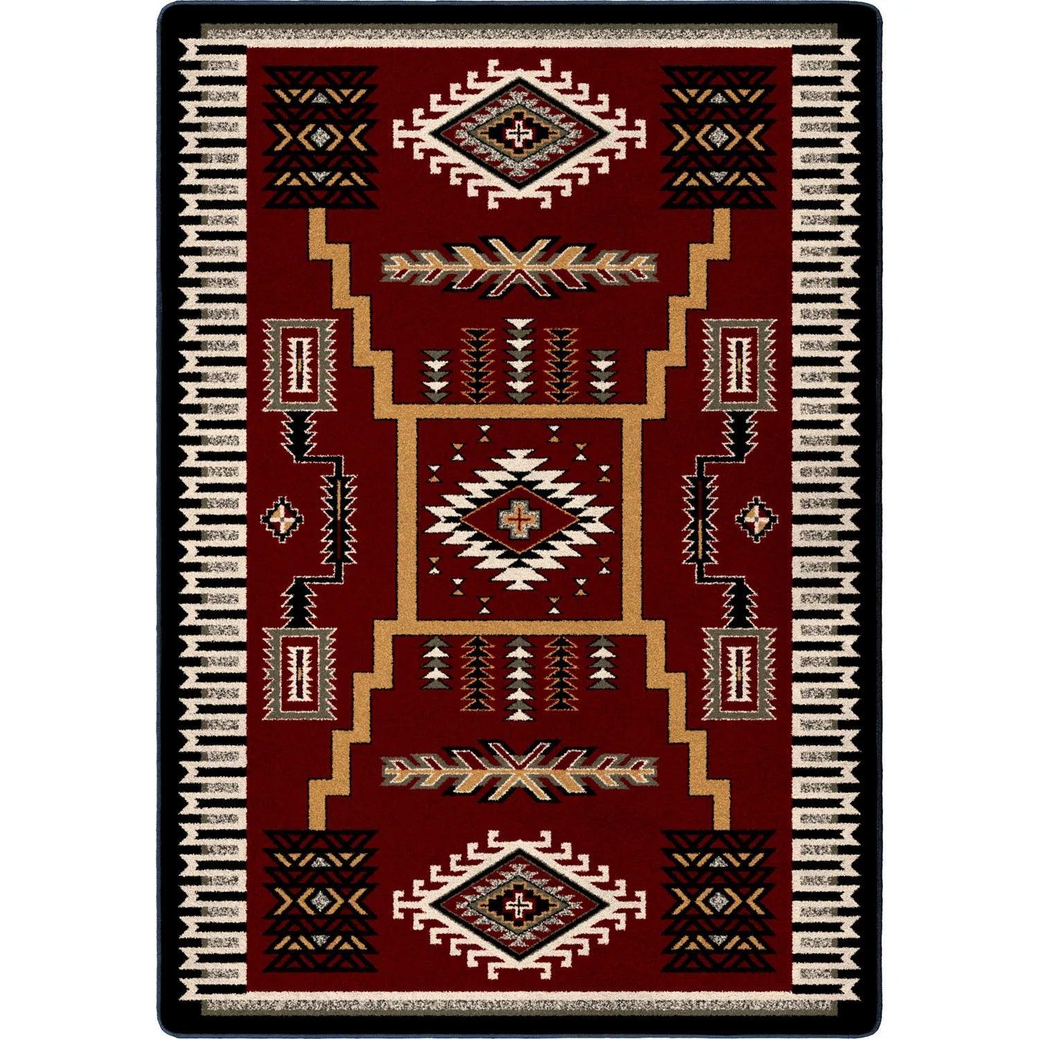 Wild Whiskey Area Rugs in Garnet | Your Western Decor