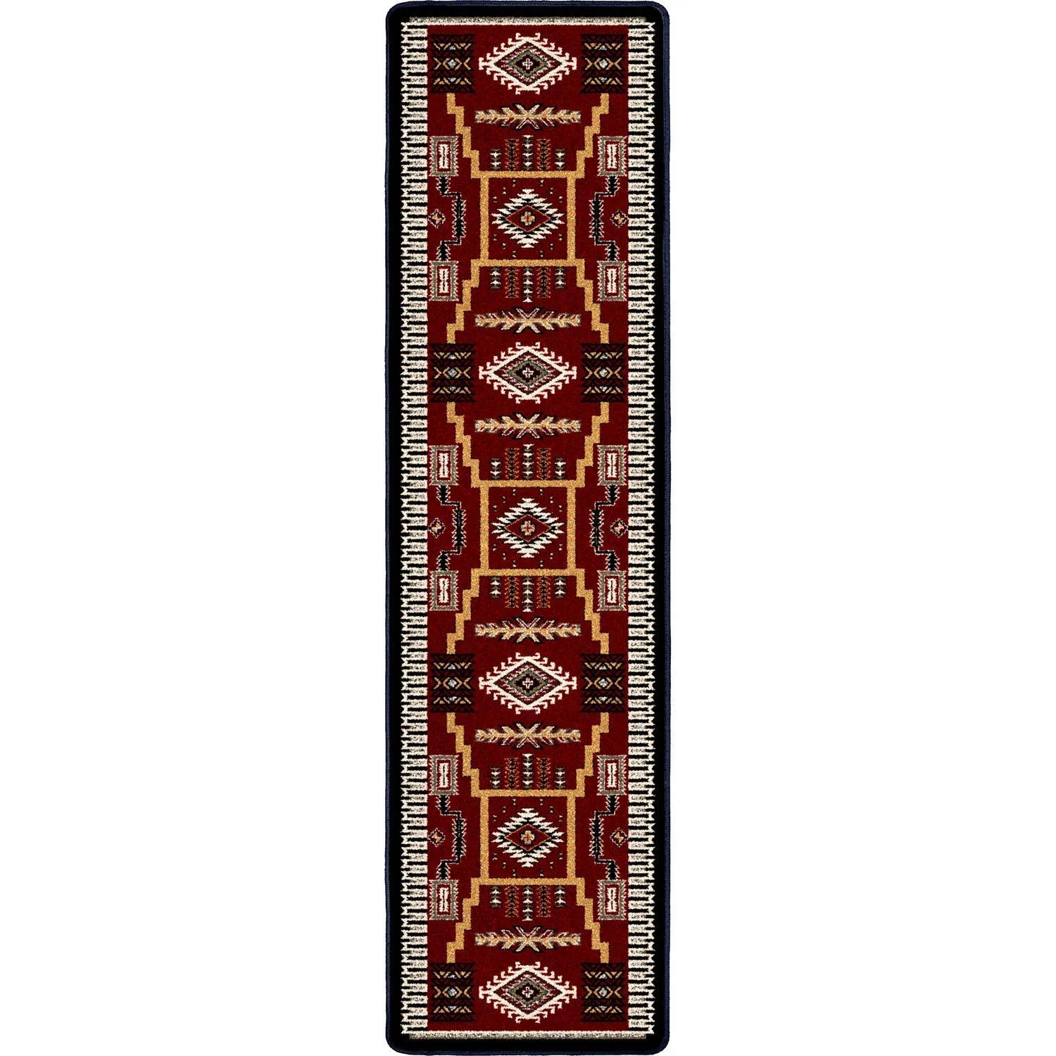 Wild Whiskey Area Rugs in Garnet Runner | Your Western Decor