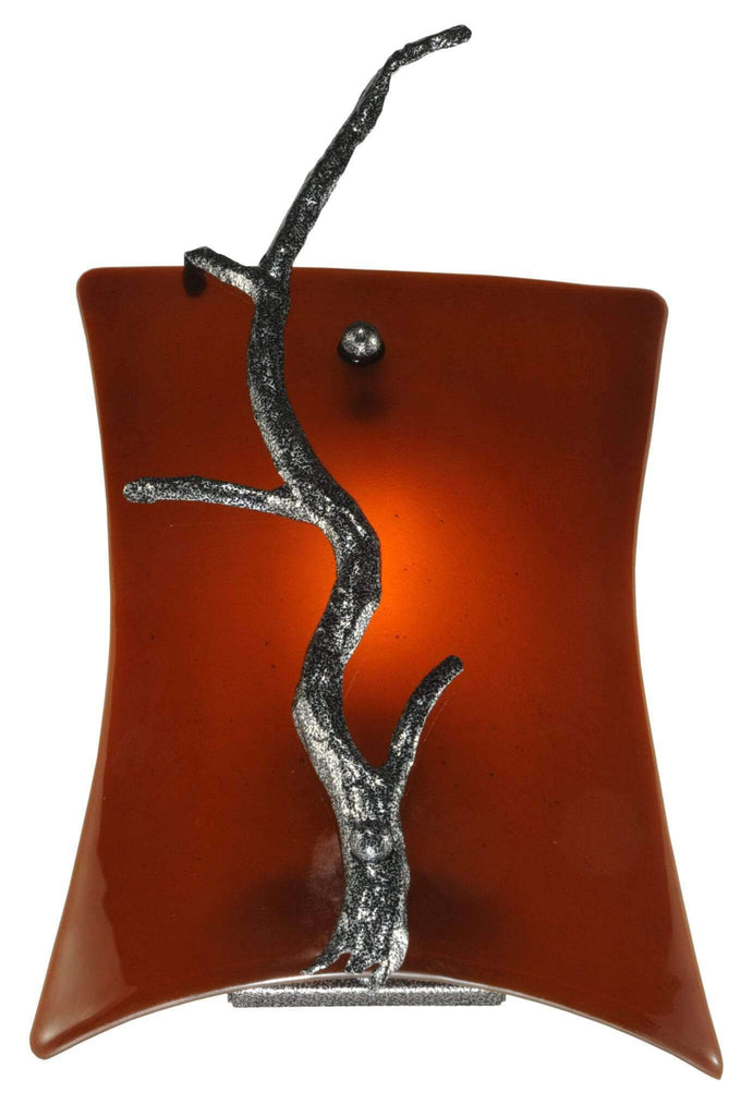Amber Glass Wall Sconce - Made in the USA - Your Western Decor
