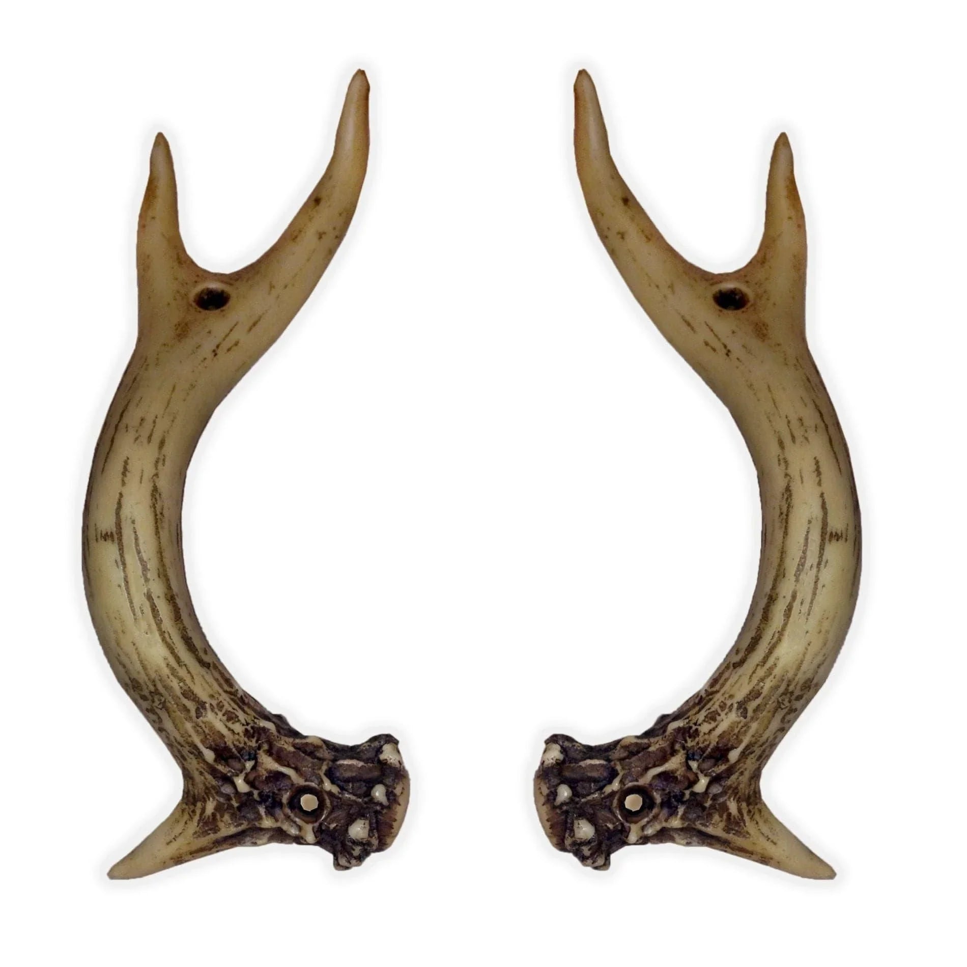 Pair of Faux Deer Antler Door Handles - Your Western Decor