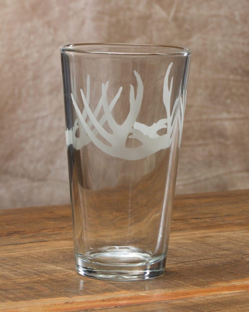 Antler Pint Glasses - Your Western Decor