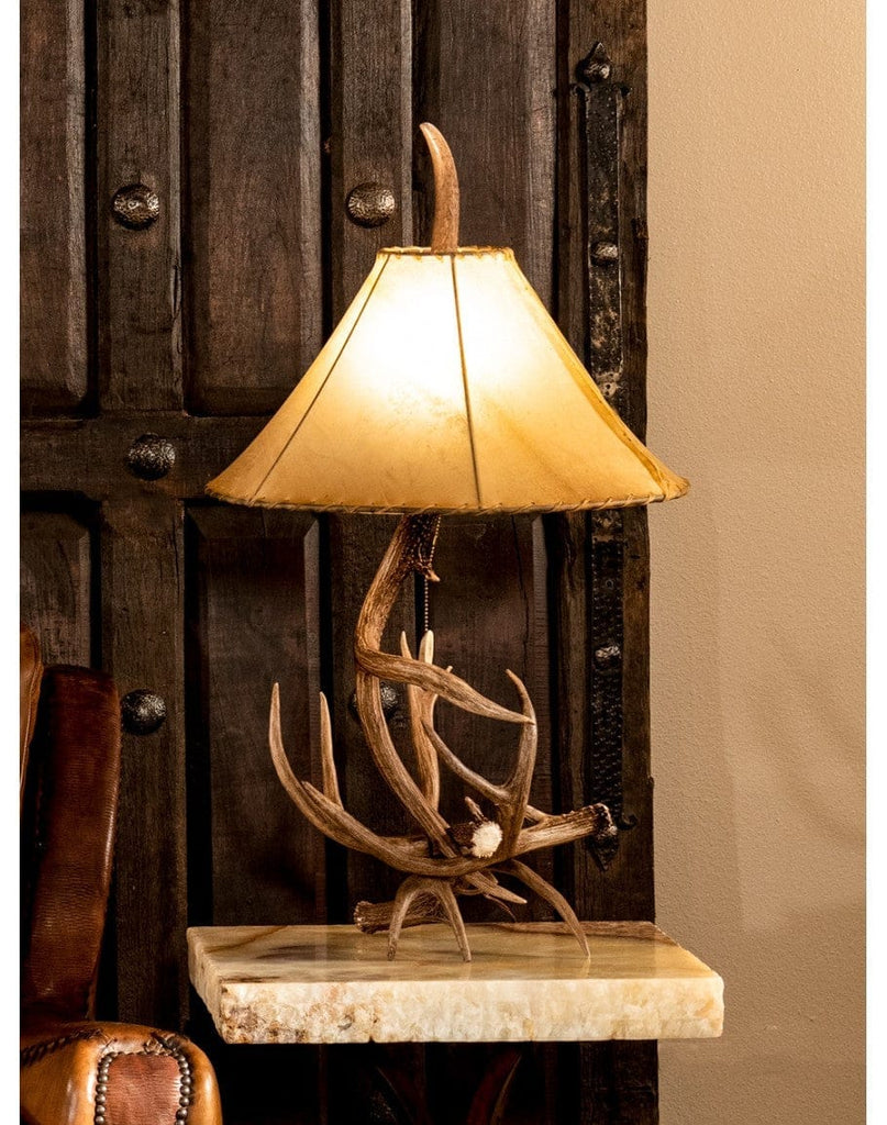 Authentic Deer Antler Table Lamp - Your Western Decor