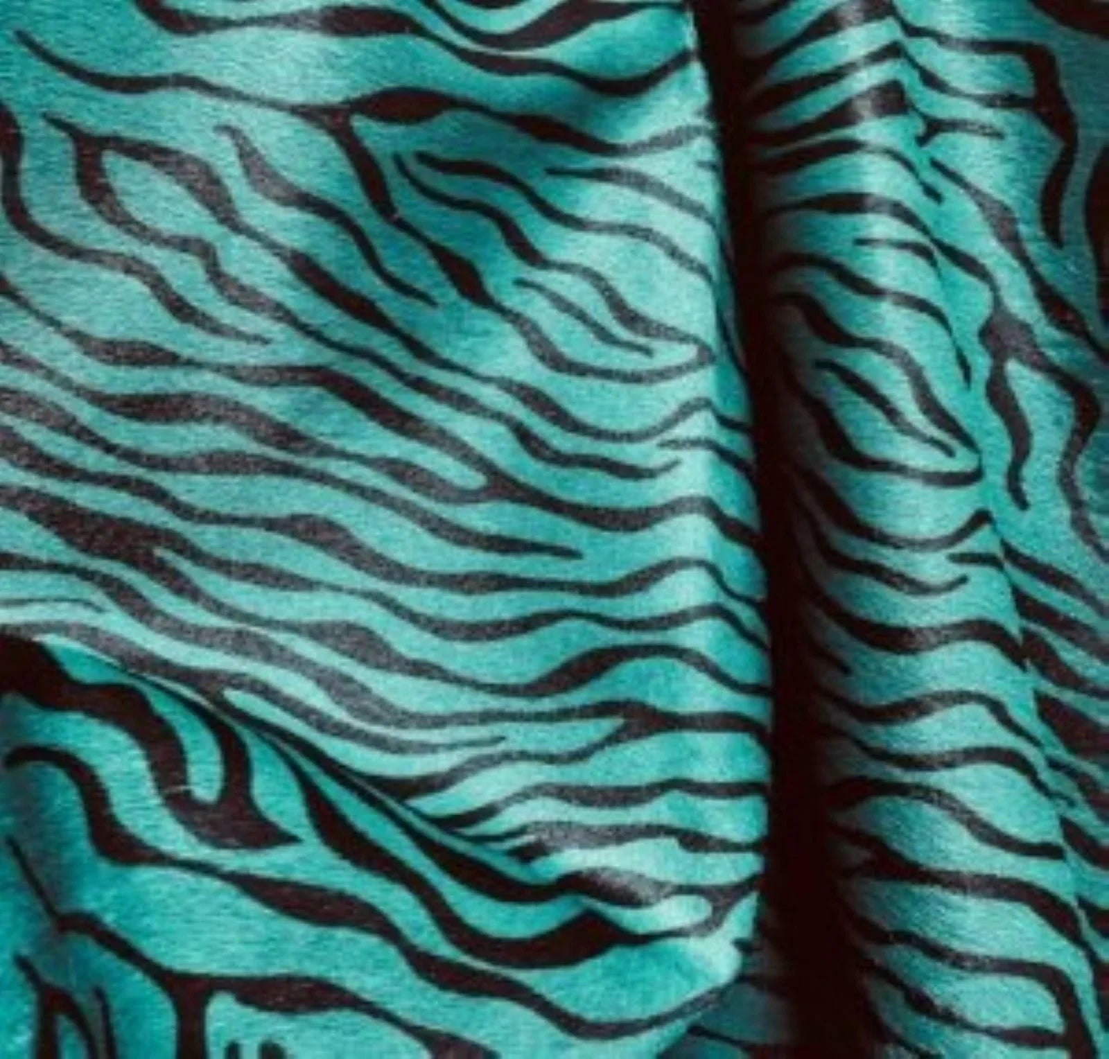 Baby Zebra Stencil on Emerald Dye Cowhide - Your Western Decor