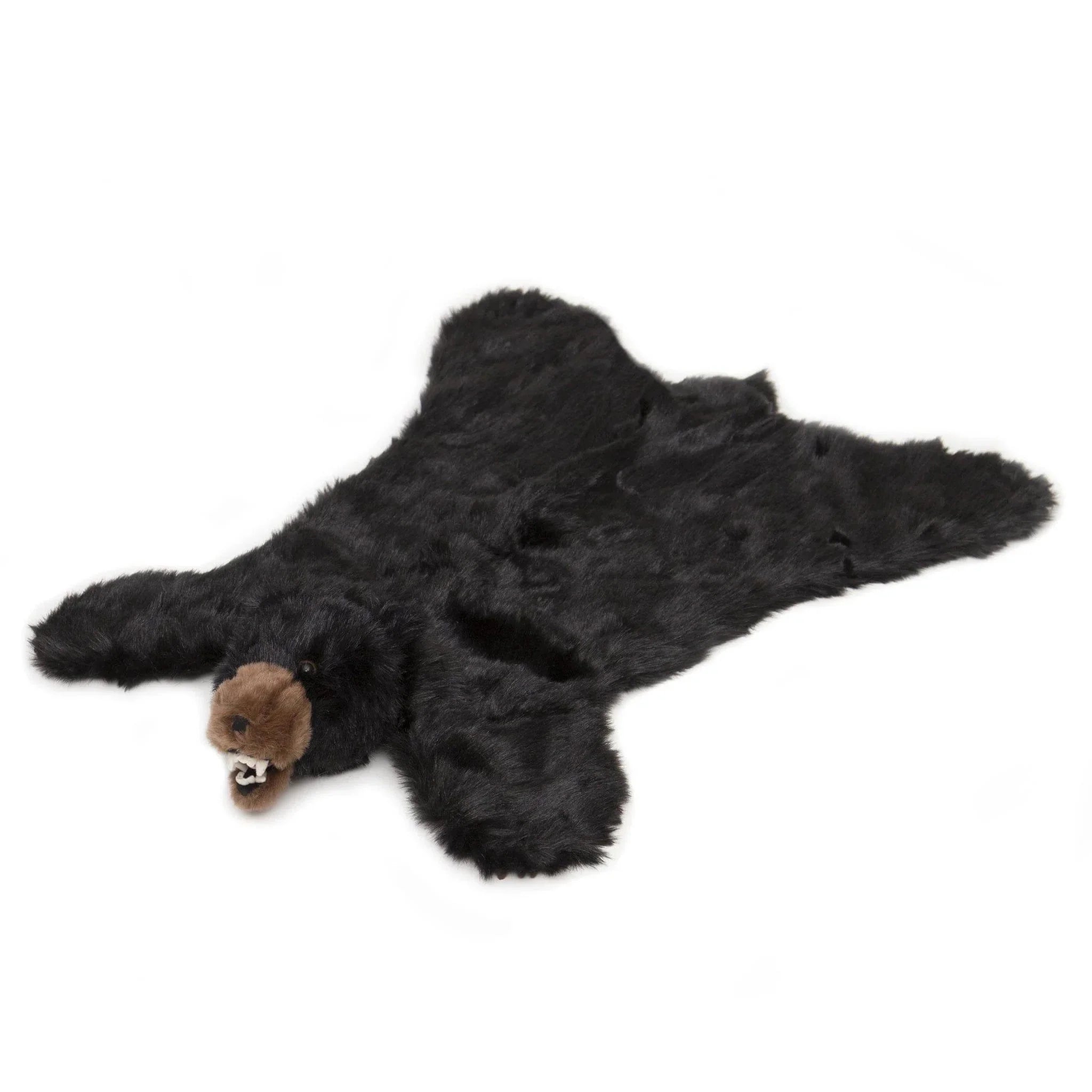 Baloo black bear plush kids rug - Your Western Decor