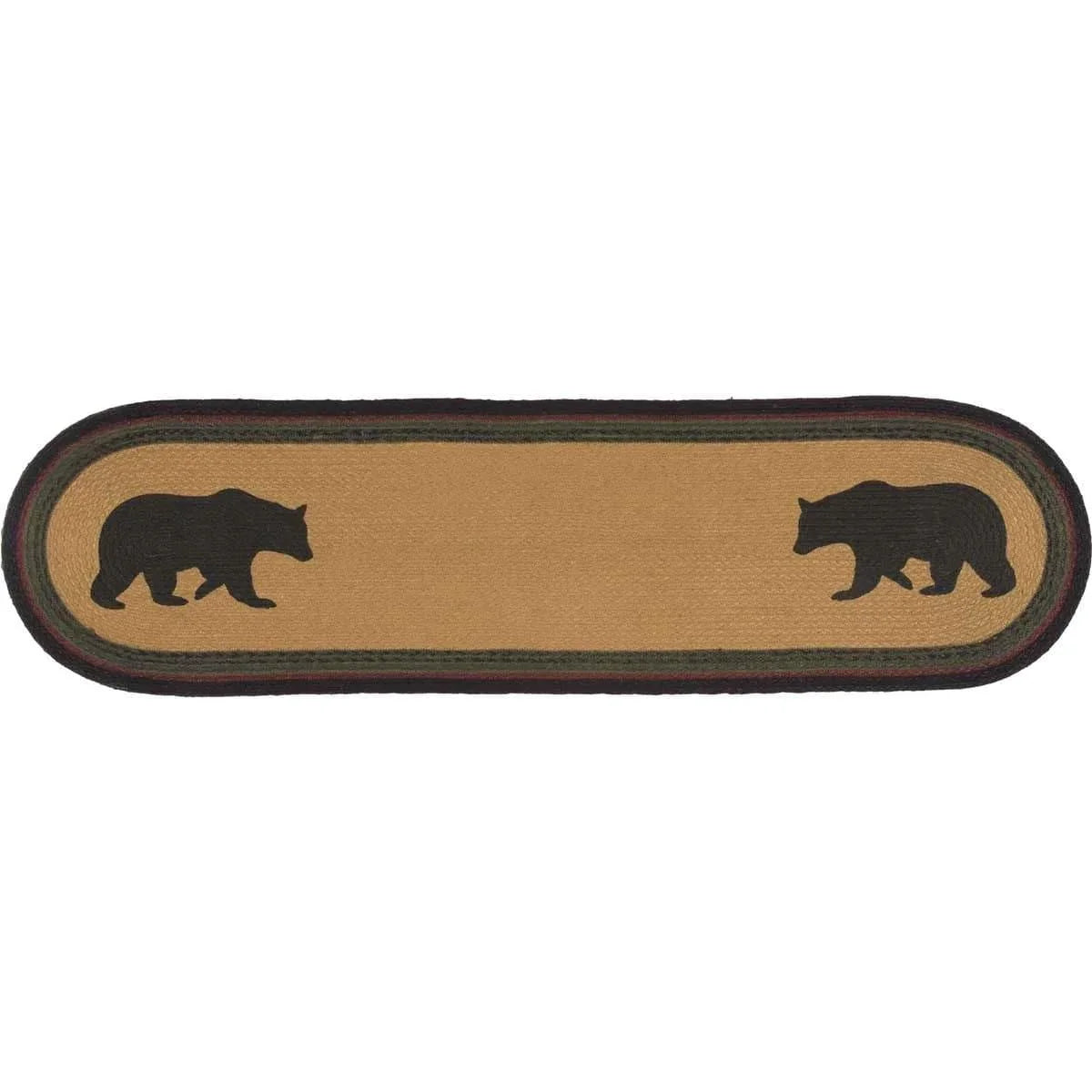 Wyatt Stenciled Bear Jute Table Runner