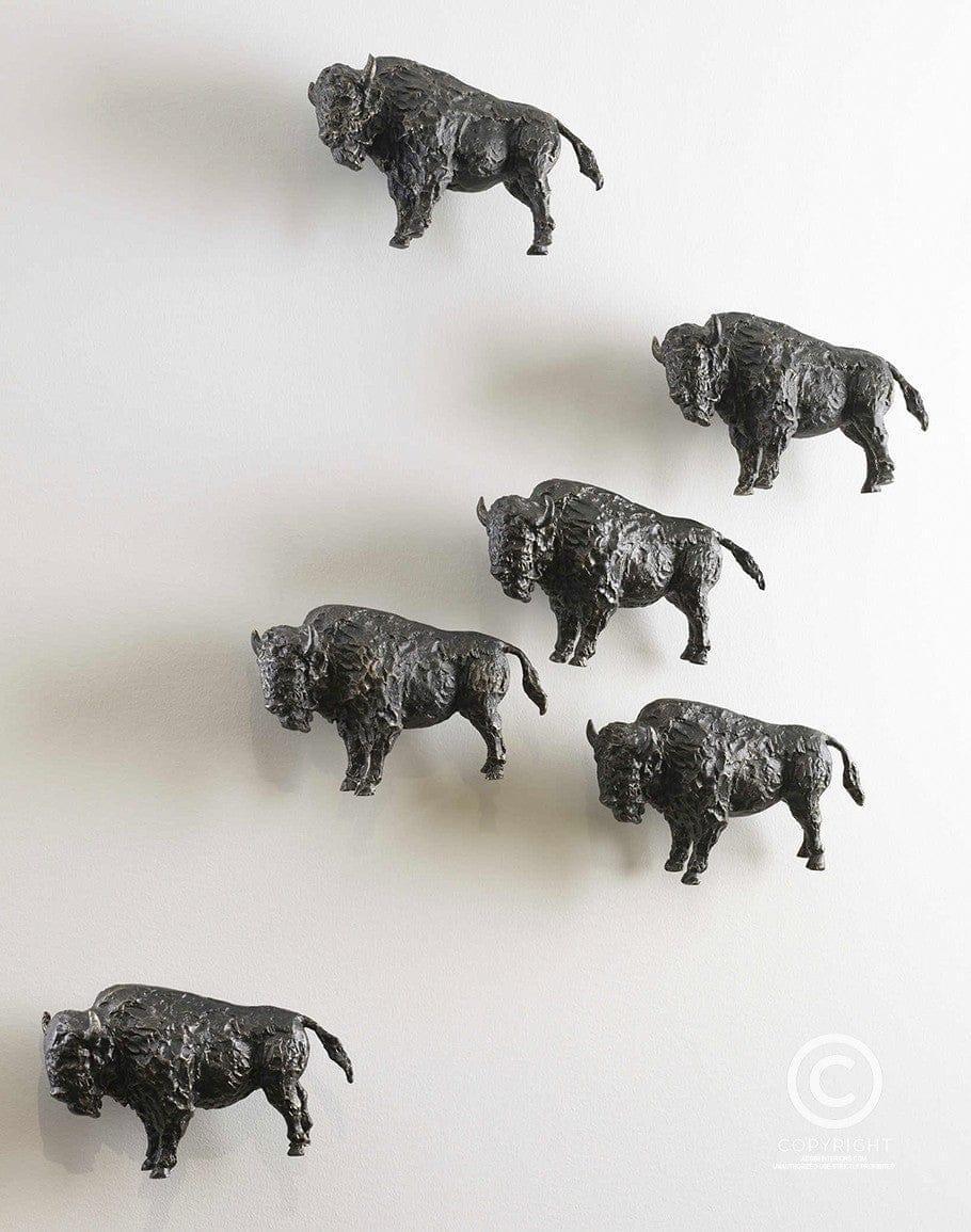 Bison Iron Wall Sculpture - Your Western Decor, LLC