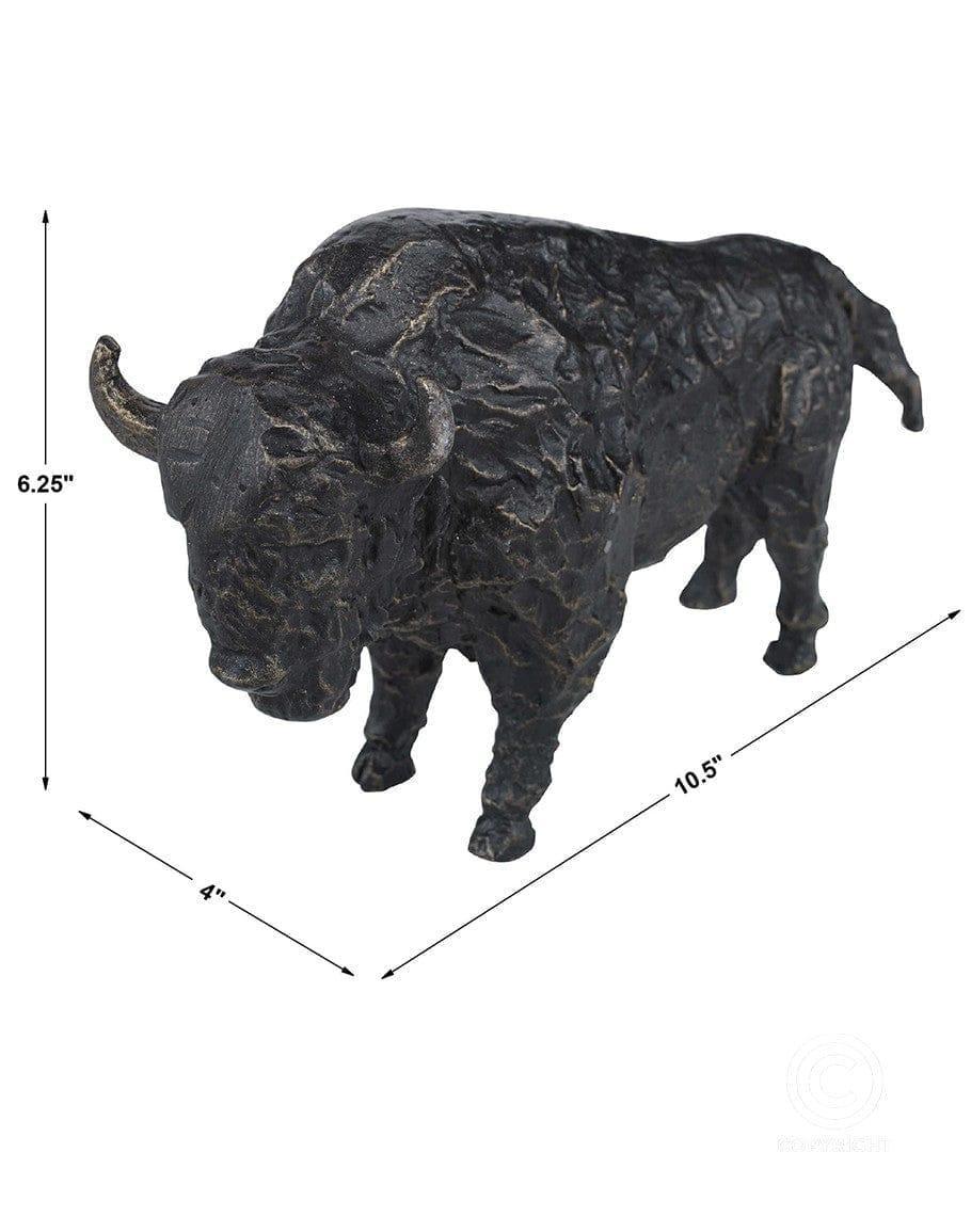 Bison Iron Wall Sculpture - Your Western Decor, LLC
