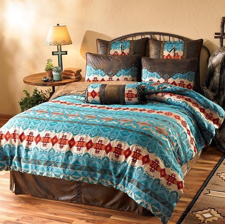 Blue Dorado Southwestern Comforter Collection - Your Western Decor, LLC