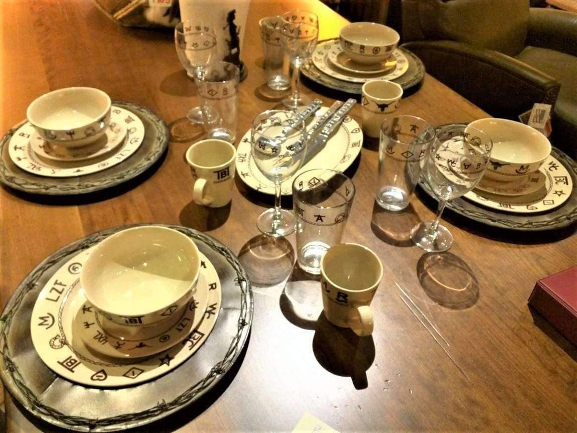 Rope & Brands western dinnerware, flatware and drinkware - Your Western Decor