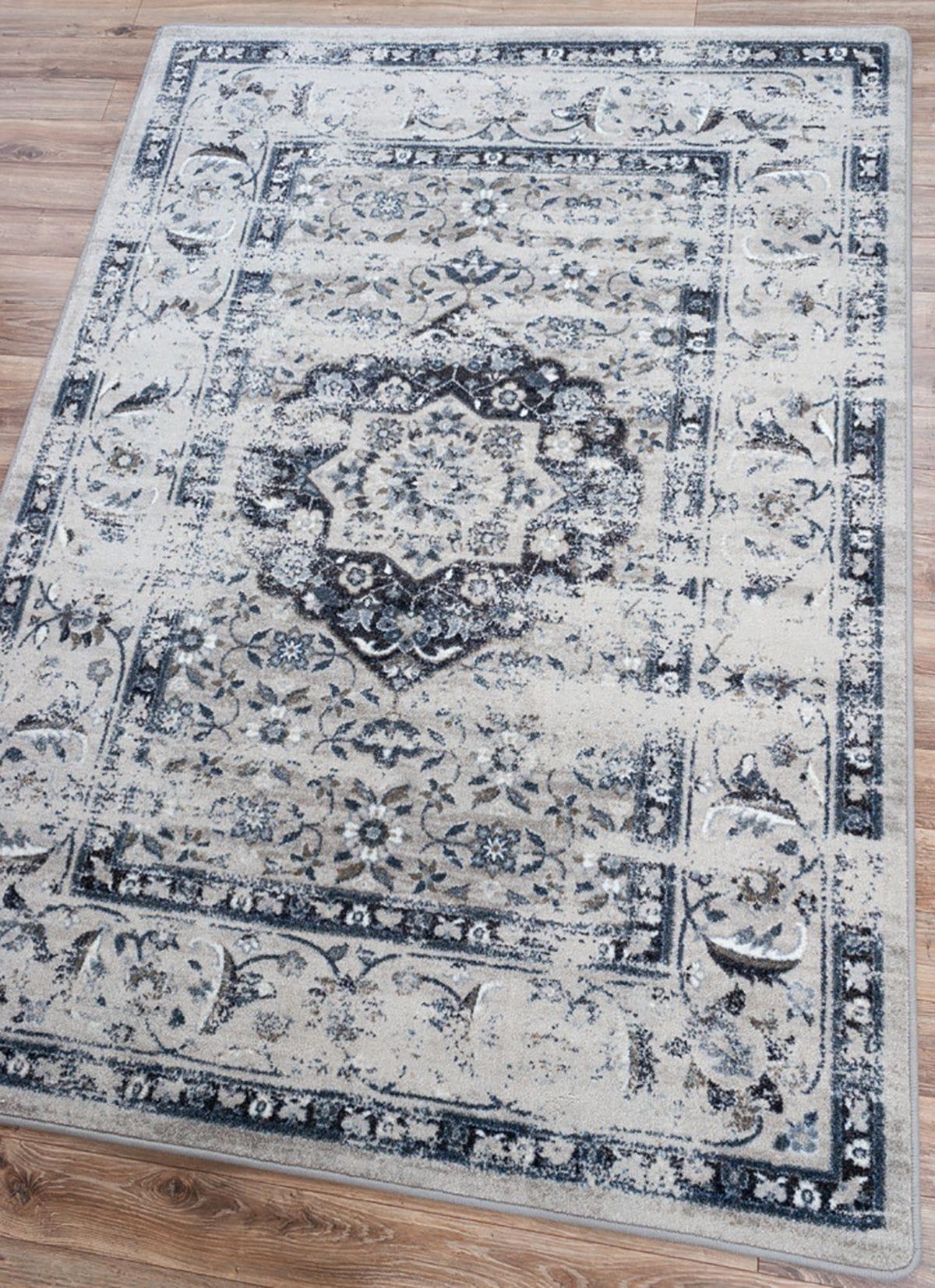 Bristol Mist Distressed Blue/Grey Rugs - Your Western Decor, LLC