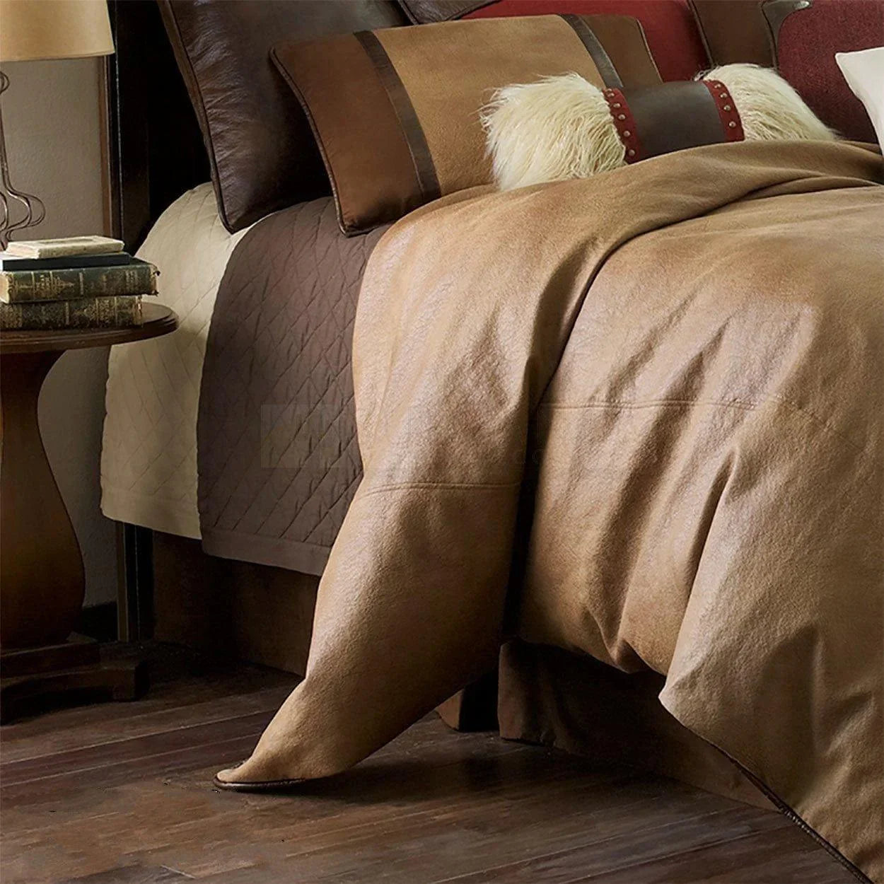 Buff Khaki Comforter Detail - Your Western Decor